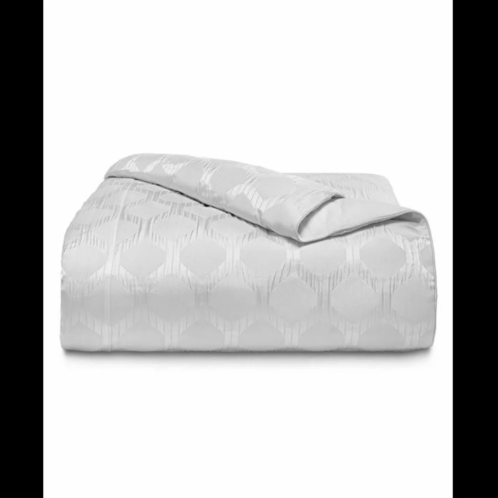 NEW Hotel Collection [ King ] Olympia‎ Duvet Cover Only in White